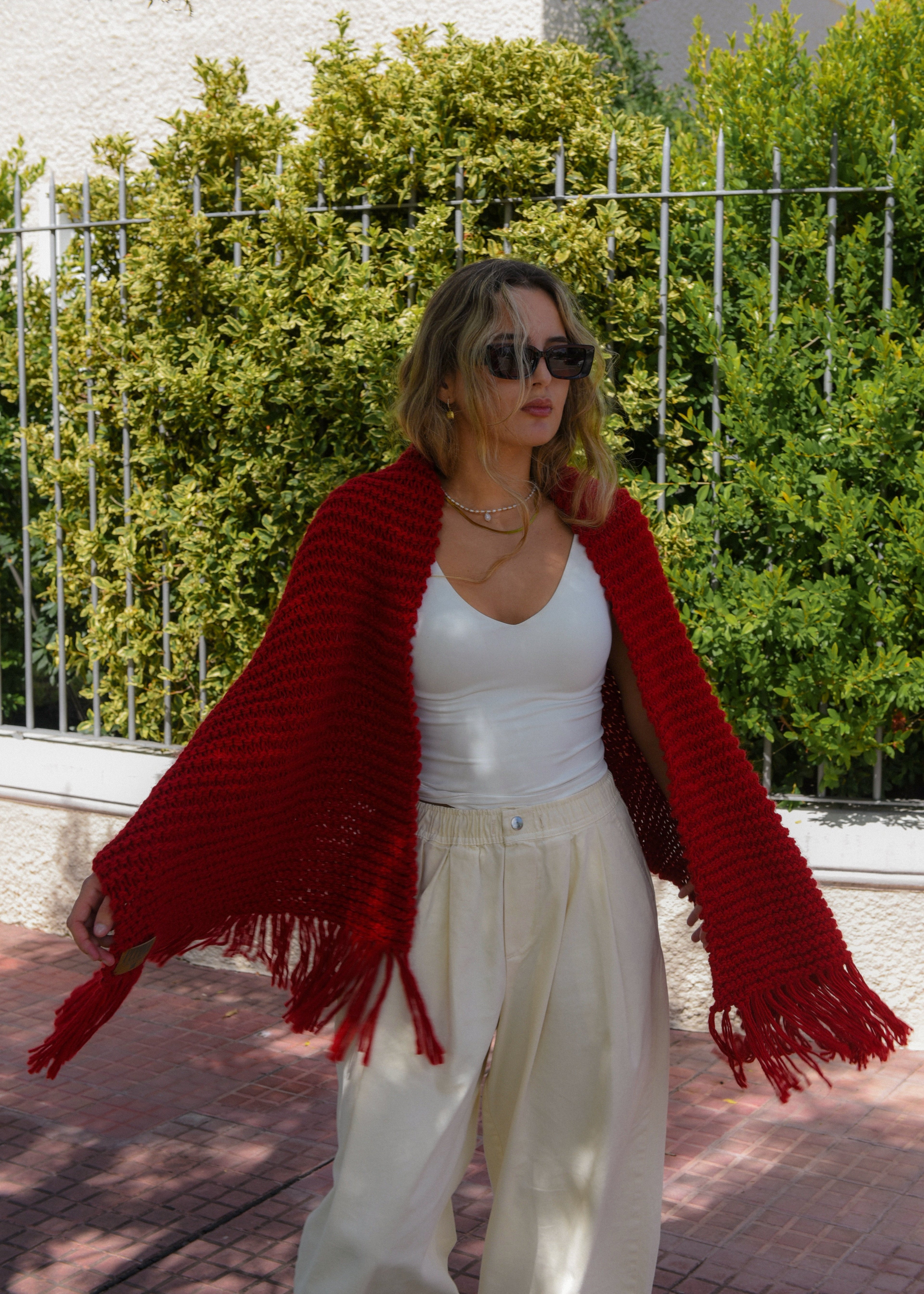 Bufandon Emma Rojo